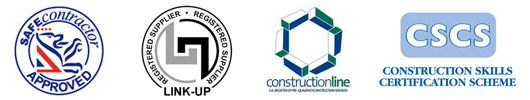 Safe Contractor Approved, LINK-UP Registered Supplier, Construction-line, CSCS Scheme